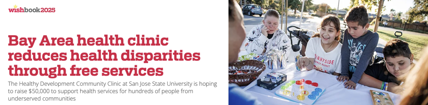 Feature in Mercury News 2025 Wish Book