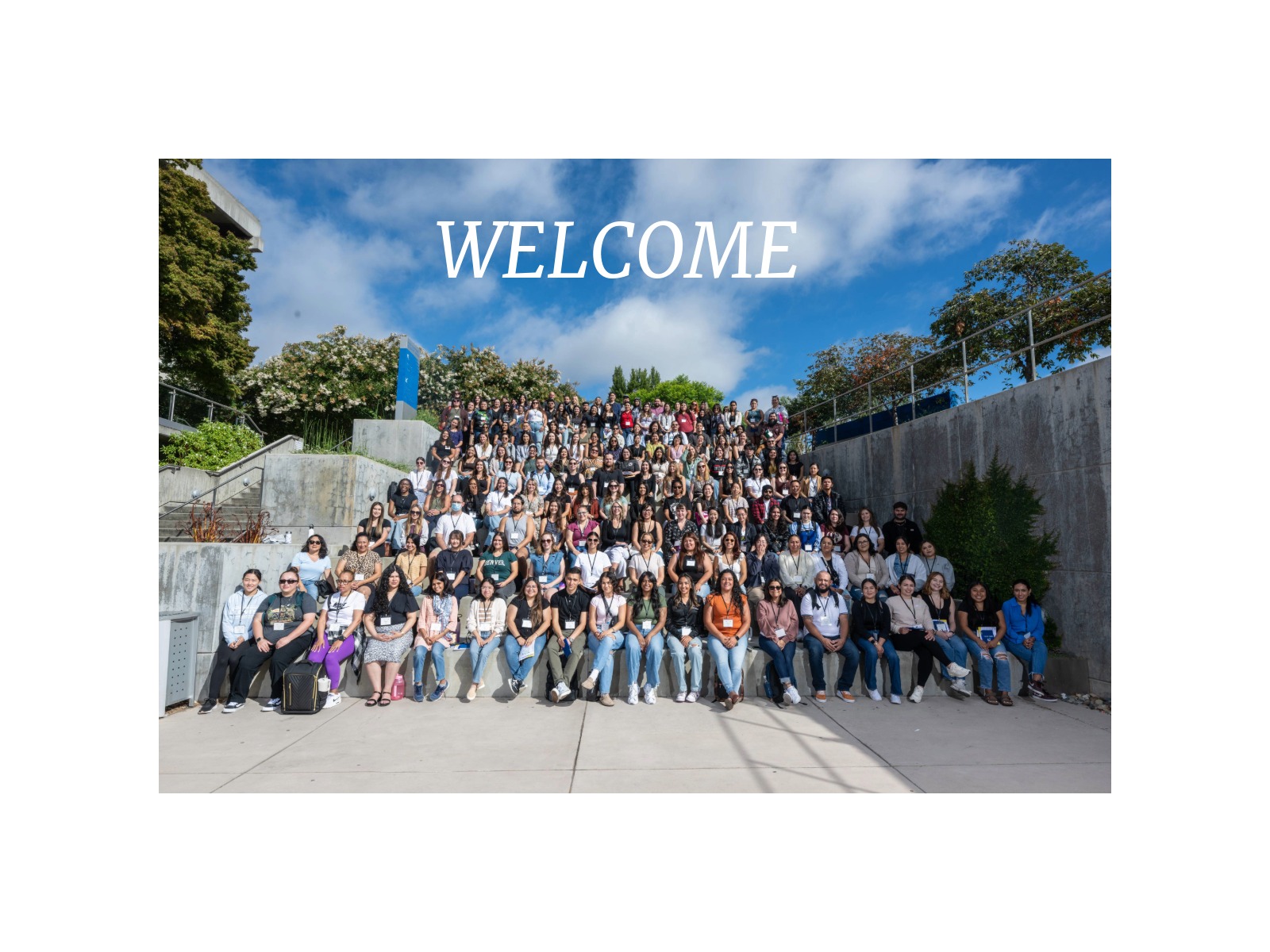students of School of social work at orientation 